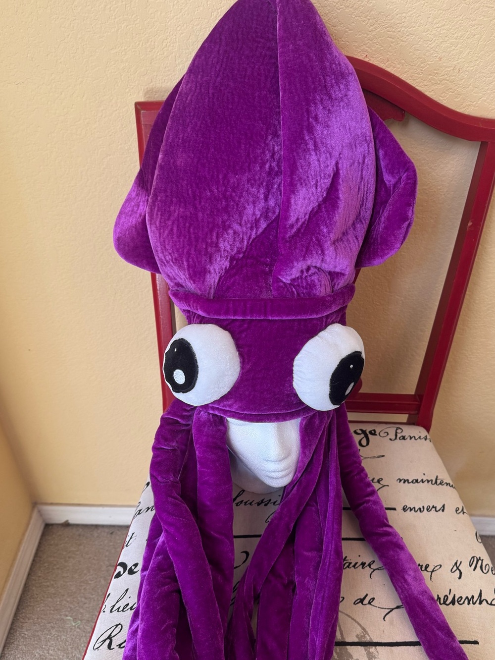 Giant Purple Squid Octopus Hat Halloween Costume Adult Size